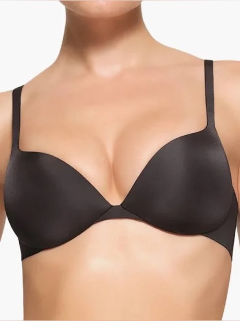 Skims Ultimate Collection Push Up Plunge Bra ONYX Black Size 36B